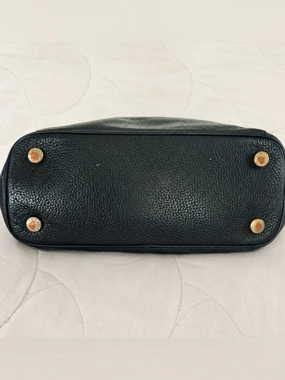 Michael Kors Bedford Large Black Pebbled Leather Tote Shoulder Bag